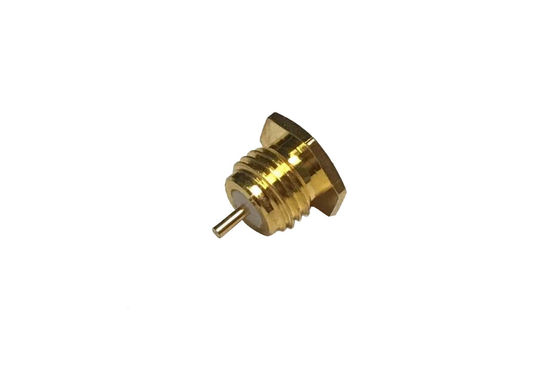 Gold Plated RF Coaxial Connectors WIFI Modules Coaxial End Connector DC 6GHz