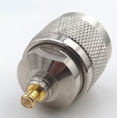 Nickel Plated RF Coaxial Connectors RF DC 6GHz N Type Male To MCX Male Adapter 50 Ohm