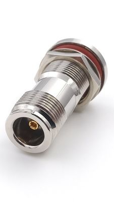 Nut Mounting RF Coaxial Connectors / Straight N Type Female Connector